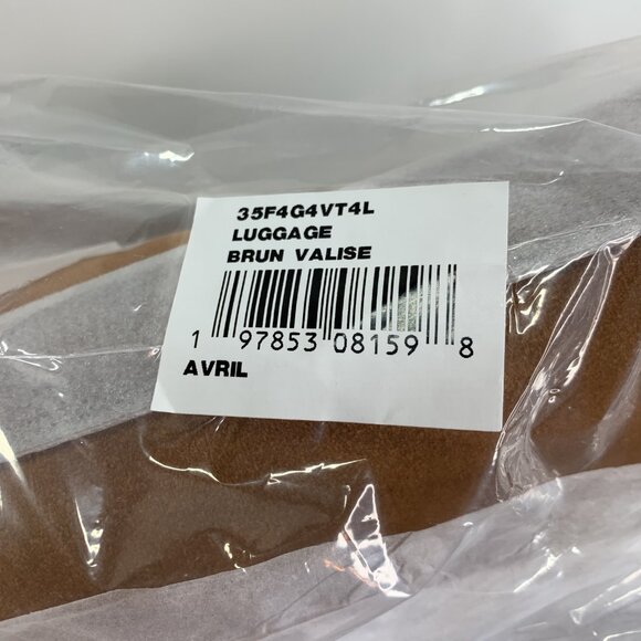 Michael Kors Avril Extra-Large Leather and Suede Tote Bag Brown NWT - Picture 5 of 6